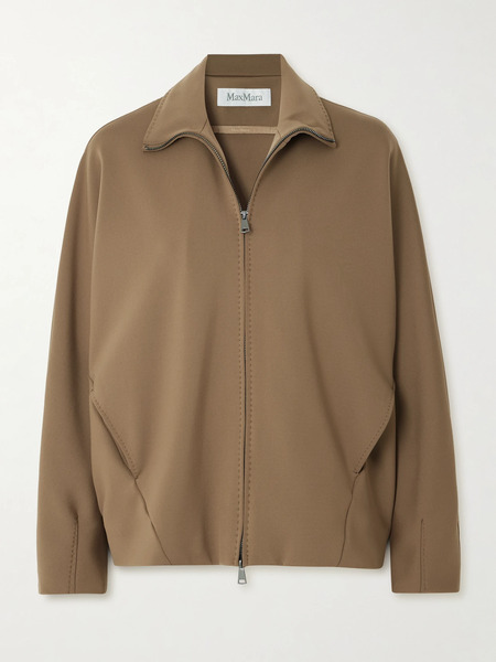  Max Mara   Pala Stretch Jersey Jacket   Brown 