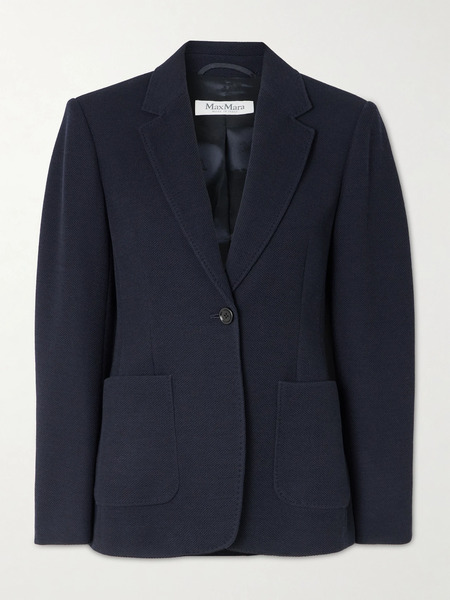  Max Mara   Utilita Wool Blazer   Navy 