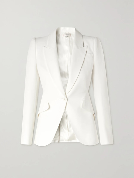  Mcqueen   Crepe Blazer   Ivory 