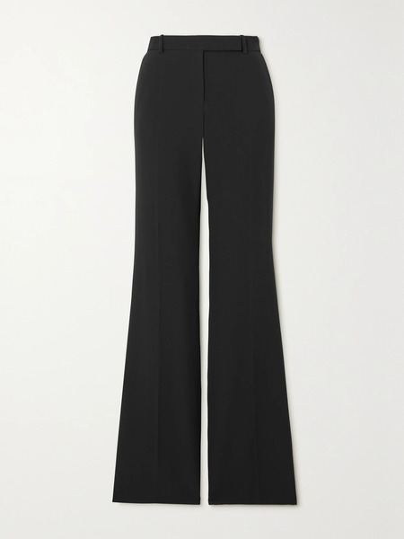  Mcqueen   Crepe Bootcut Pants   Black 