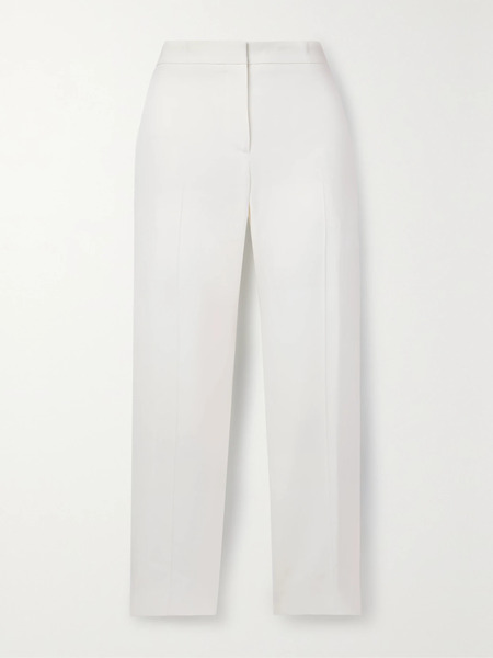  Mcqueen   Crepe Straight Leg Pants   Ivory 