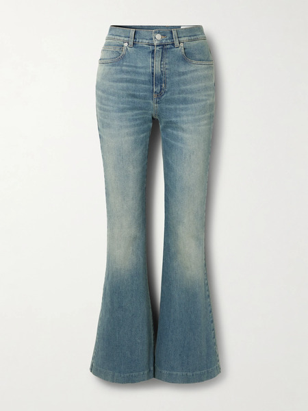  Mcqueen   High Rise Boot Cut Jeans   Blue 