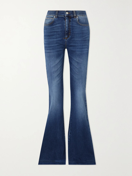  Mcqueen   High Rise Flared Jeans   Blue 