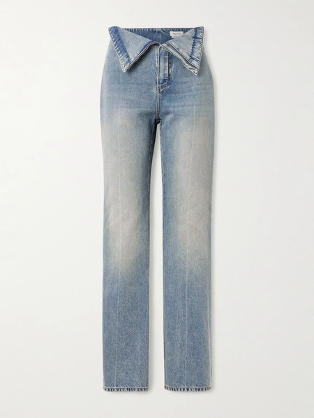  Mcqueen   High Rise Flared Jeans   Light Denim 