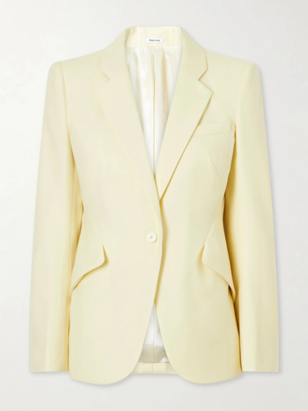  Mcqueen   Wool Blazer   Yellow 