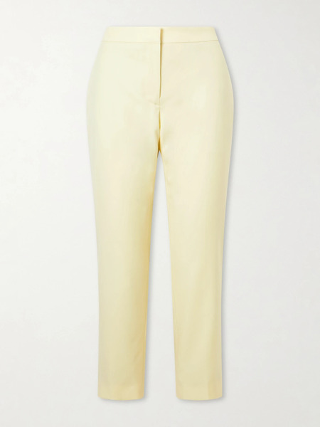  Mcqueen   Wool Straight Leg Pants   Yellow 