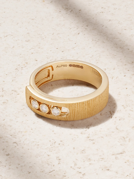  Messika   Move Noa Ciselé 18 Karat Gold Diamond Ring   55 