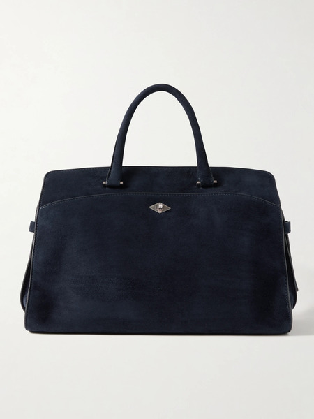  Métier   Private Eye Medium Suede Tote   Midnight Blue 