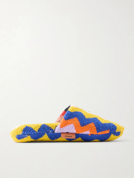  Missoni Home   Striped Cotton Terry Slippers   Multi 