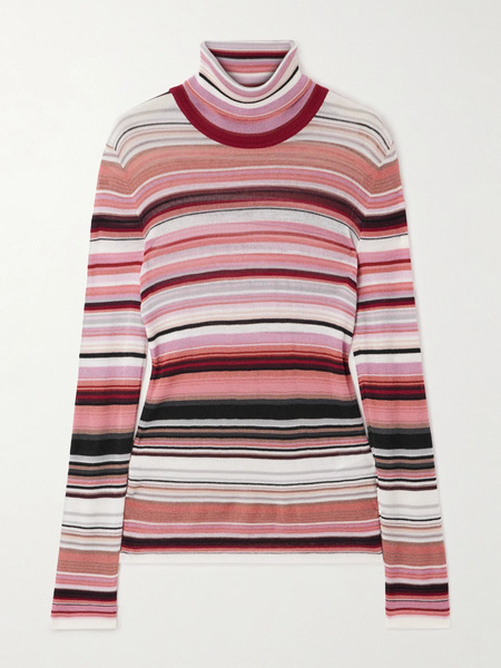  Missoni   Striped Knitted Turtleneck Sweater   Multi 