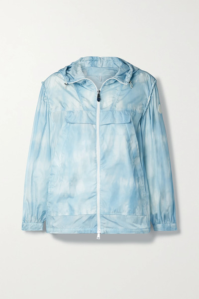  Moncler   Corseulles Hooded Printed Shell Jacket   Sky Blue 