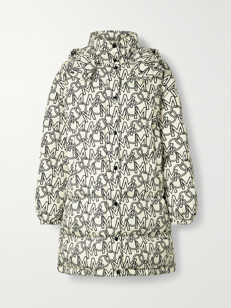  Moncler   Gaou Hooded Printed Quilted Shell Down Coat   Ivory 