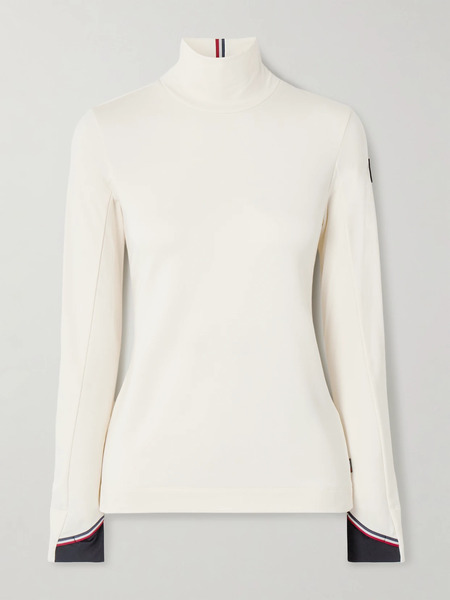  Moncler Grenoble   Polartec® Stretch Knit Turtleneck Base Layer   Cream 