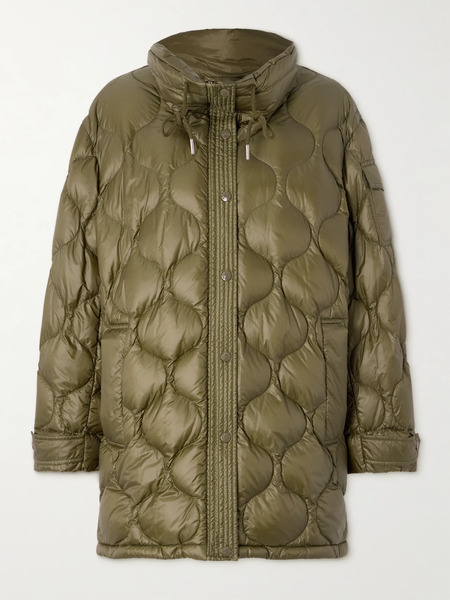  Moncler   Lombi Quilted Micro Ripstop Down Parka   Green 