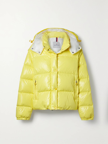  Moncler   Mauleon Convertible Quilted Cotton Blend Shell Down Jacket   Bright Yellow 