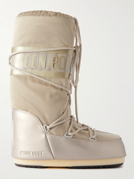  Moon Boot   Icon Glance Shell And Pvc Snow Boots   Platinum 