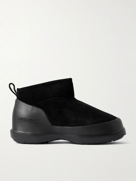  Moon Boot   Luna Low Suede Boots   Black 