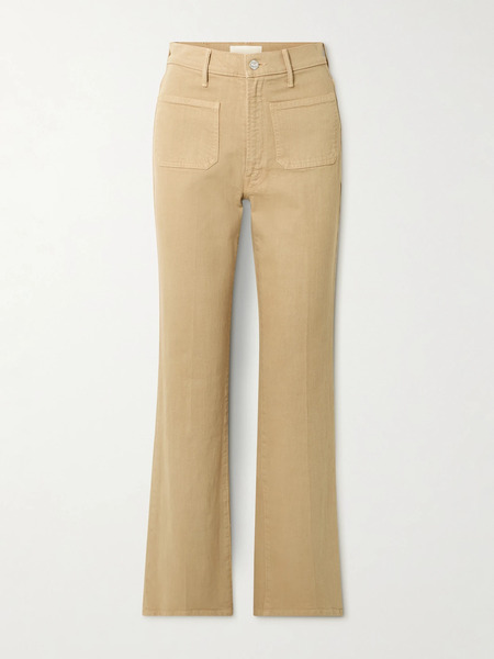  Mother   Booke Sneak High Rise Bootcut Jeans   Camel 
