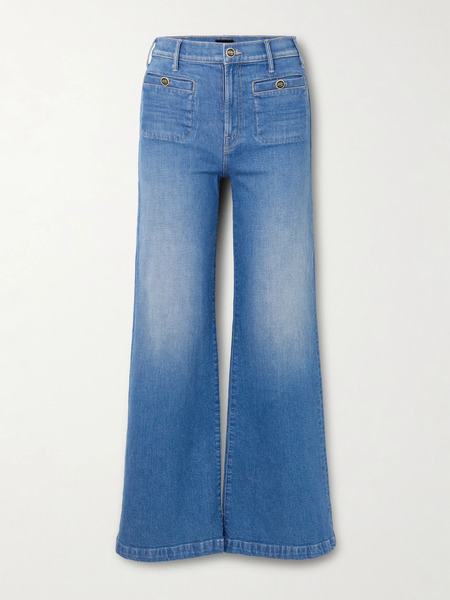  Mother   Stashed Hustler Roller Sneak High Rise Bootcut Jeans   Mid Denim 