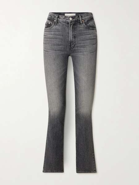  Mother   The Insider Skimp High Rise Bootcut Jeans   Gray 