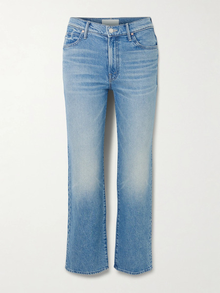  Mother   The Kick It Ankle Mid Rise Bootcut Jeans   Mid Denim 