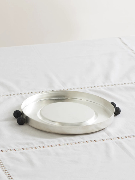  Natalia Criado   Lava Silver Plated Plate   One Size 