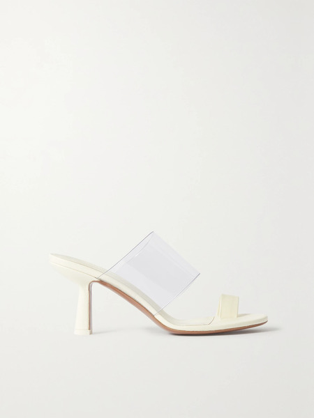  Neous   Chost Pvc And Leather Mules   Cream 