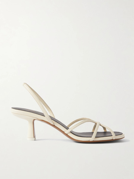  Neous   Ibor Leather Slingback Sandals   Cream 