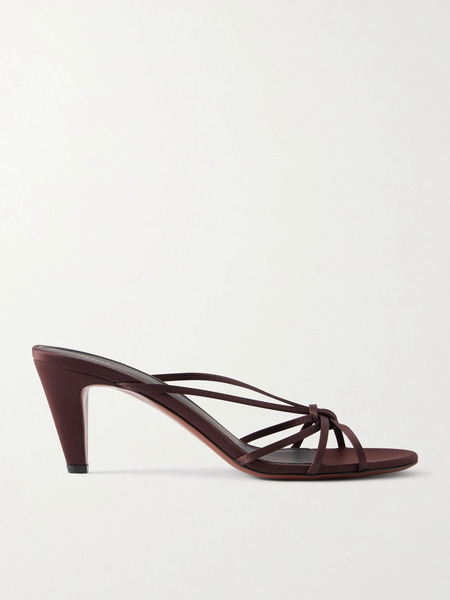  Neous   Motha Satin Sandals   Dark Brown 