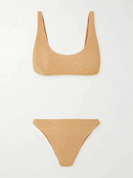  Oséree   Lumière Metallic Bikini   Gold 