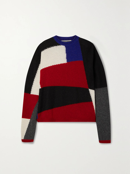  Paradis Perdus   + Net Sustain Joseph Color Block Recycled Knitted Sweater   Red 