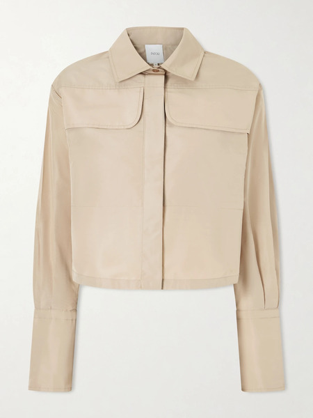  Patou   Cropped Shell Shirt   Sand 
