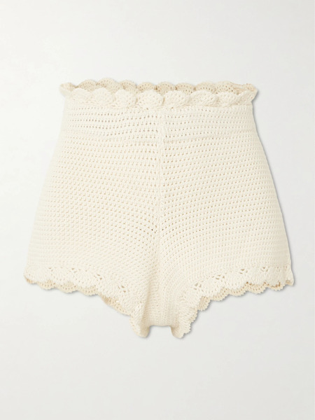  Posse   Dylan Crocheted Shorts   Cream 