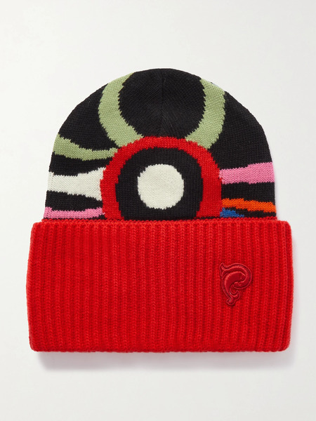  Pucci   Wool Jacquard Beanie   Red 