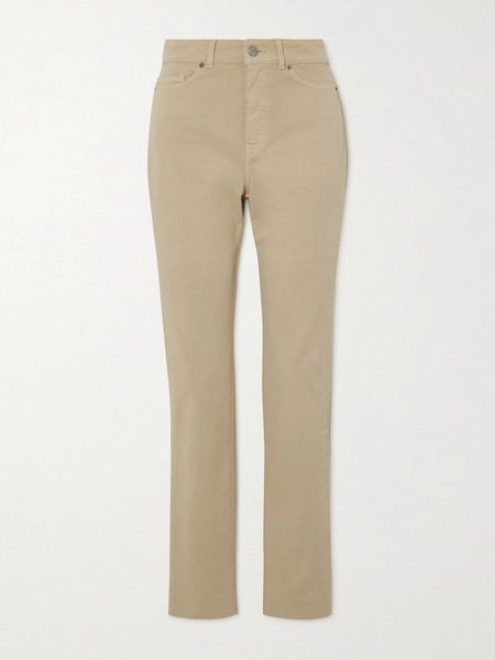  Purdey   Mid Rise Slim Leg Jeans   Beige 