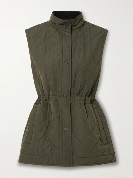  Purdey   Quilted Shell Vest   Dark Green 