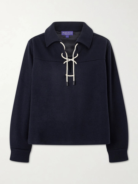  Ralph Lauren Collection   Cashmere Blend Sweater   Navy 