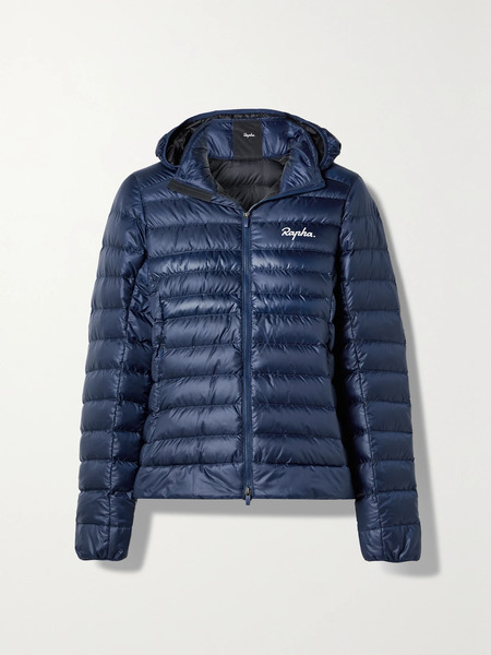  Rapha   Explore Hooded Quilted Ripstop Down Jacket   Navy 