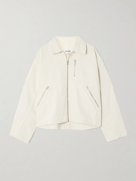  Re/done   Cotton Twill Jacket   Cream 