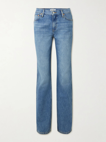  Re/done   90s Mid Rise Straight Leg Jeans   Mid Denim 