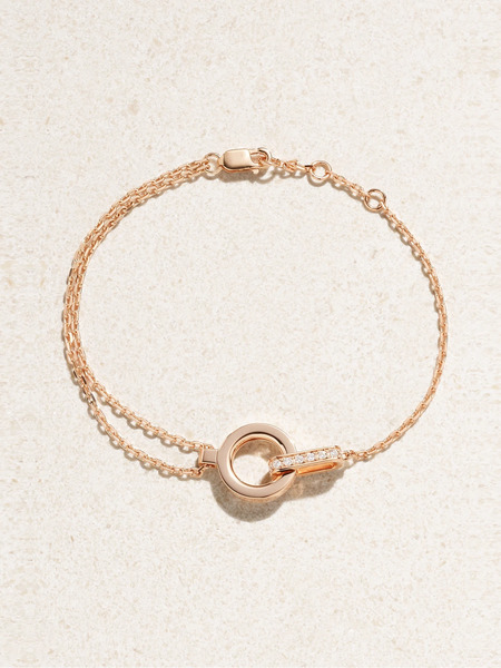  Repossi   Berbère Module 18 Karat Rose Gold Diamond Bracelet   One Size 