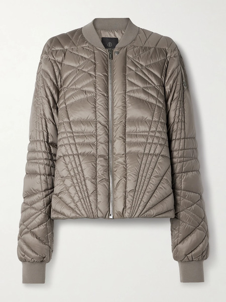  Rick Owens   + Moncler Megapenta Quilted Shell Down Jacket   Brown 