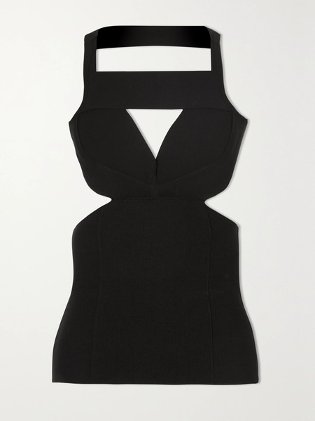  Rick Owens   Open Back Stretch Knit Top   Black 