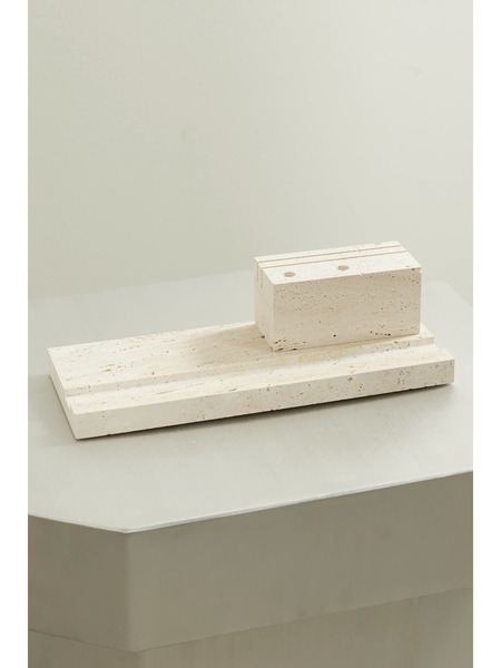  Róhe   Travertine Desk Organizer   Off White 