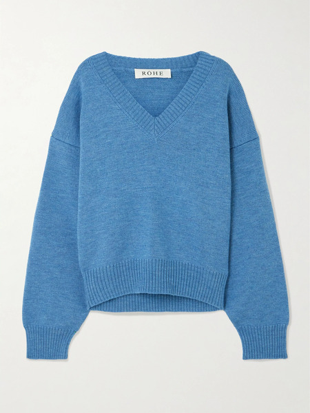  Róhe   Wool Sweater   Light Blue 
