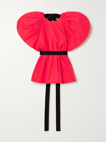 Roksanda   Belted Taffeta Top   Pink 