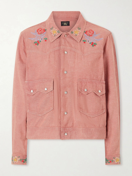  Rrl   Billie Embroidered Cotton Linen Blend Shirt   2 