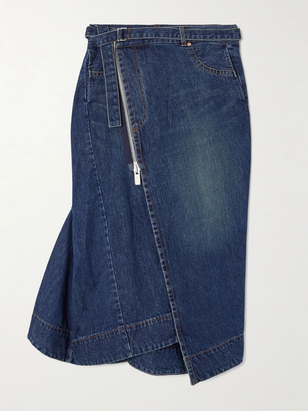  Sacai   Denim Midi Skirt   Mid Denim 