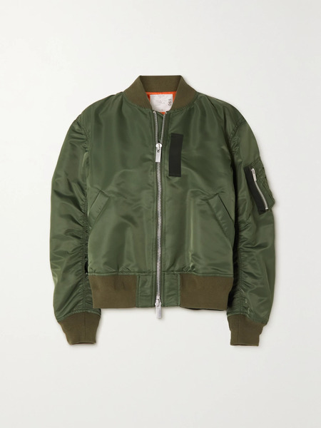  Sacai   Shell Bomber Jacket   Army Green 