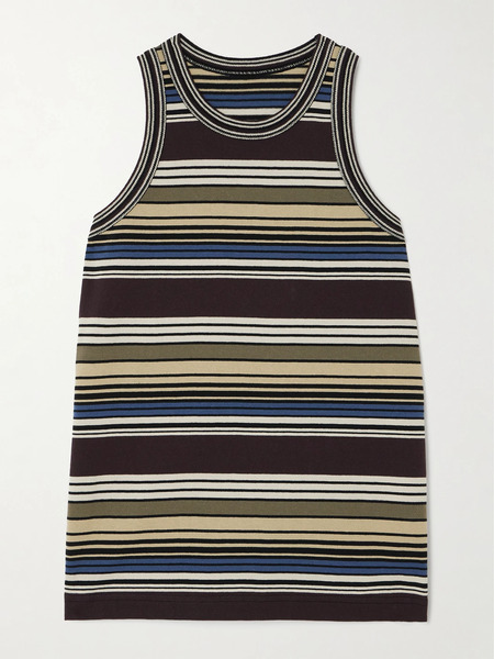  Sacai   Striped Cotton Tank   Multi 